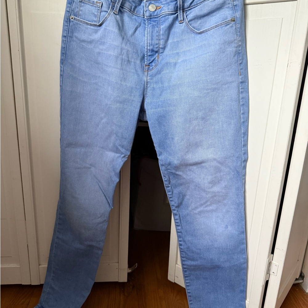 Old Navy Blue Slim Jeans Medium-Light Wash